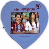 Trabzonspor Taraftar Yastığı Kalpli